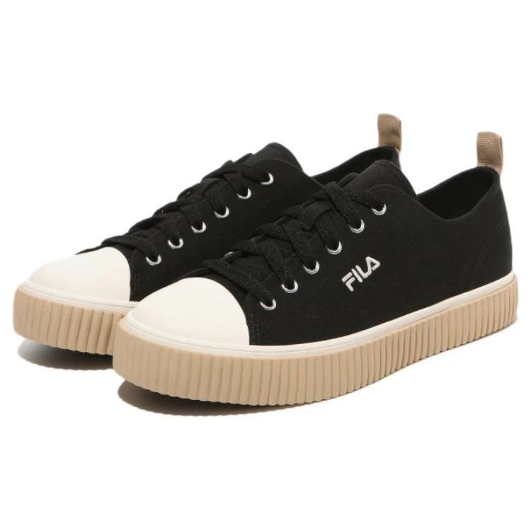 Layer Low Top Stylish Casual Skate Shoes Unisex Black Korean Version "Black Cream"