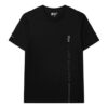 Letter Logo Loose Crewneck Short Sleeve Men"s Black