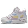 Lifestyle High-Top Basketball Shoes "White Pink Blue"