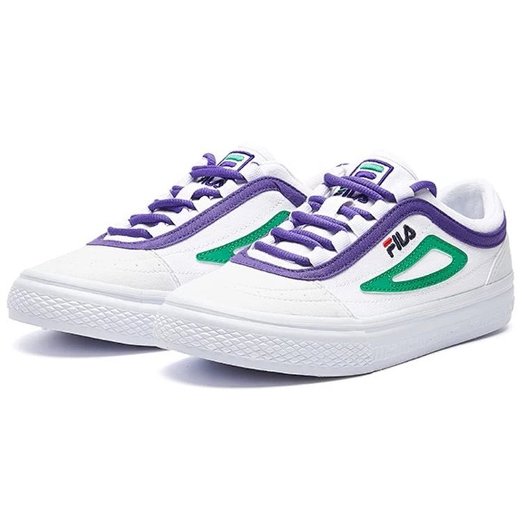Light Weight Casual Shoes White/Green/Purple