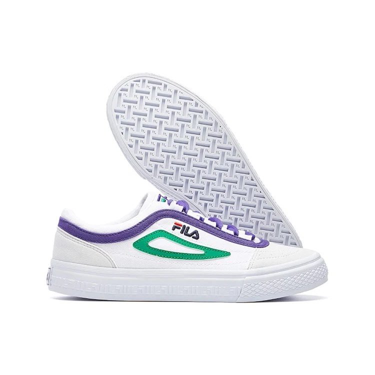 Light Weight Casual Shoes White/Green/Purple