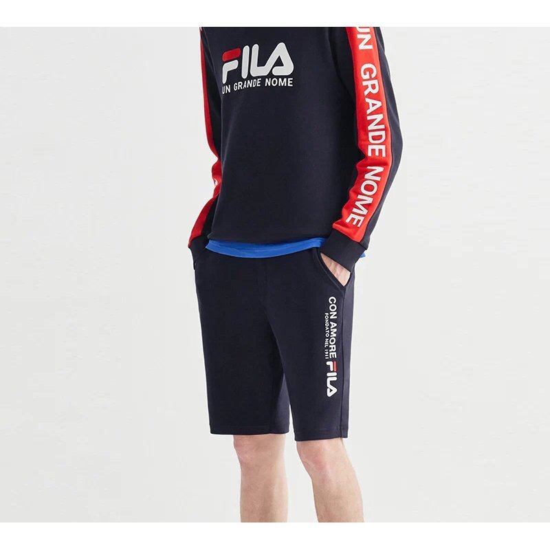 Logo Alphabet Printing Sports Shorts Blue