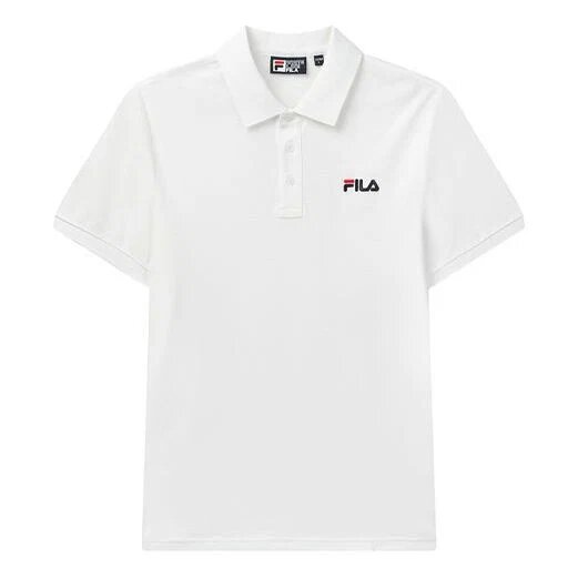 Logo Bee Embroidered Short Sleeve polo White