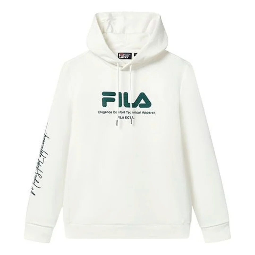 Logo Graphic Hoodie "White Green"