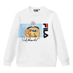 Logo Graphic Sweater "White Black"