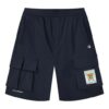 Logo Letter Printing Pocket Short Pant Male Blue