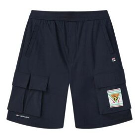 Logo Letter Printing Pocket Short Pant Male Blue