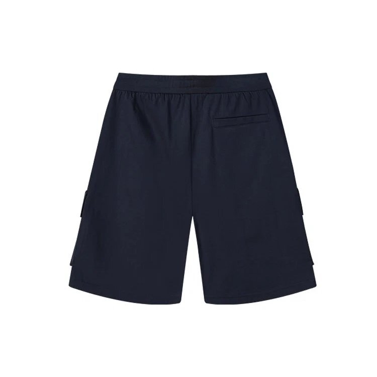 Logo Letter Printing Pocket Short Pant Male Blue