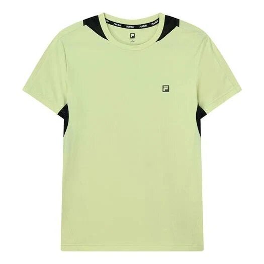 Logo Letter Printing Round Collar Male Yellow