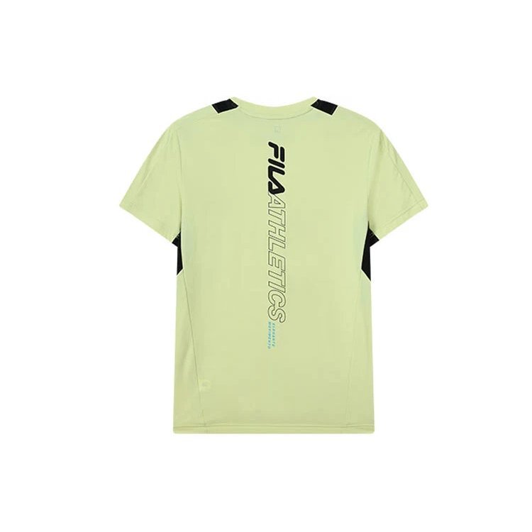 Logo Letter Printing Round Collar Male Yellow