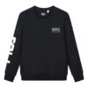 Logo Print Sports Pullover "Black White"