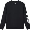 Logo Print Sports Pullover "Black White"