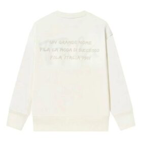 Logo Print Sweater “White”