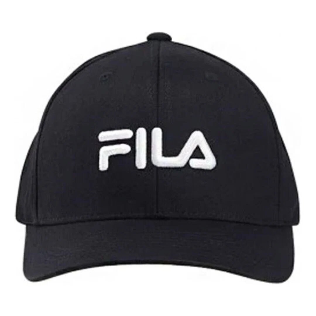 Logo Printed Cap "Black White"