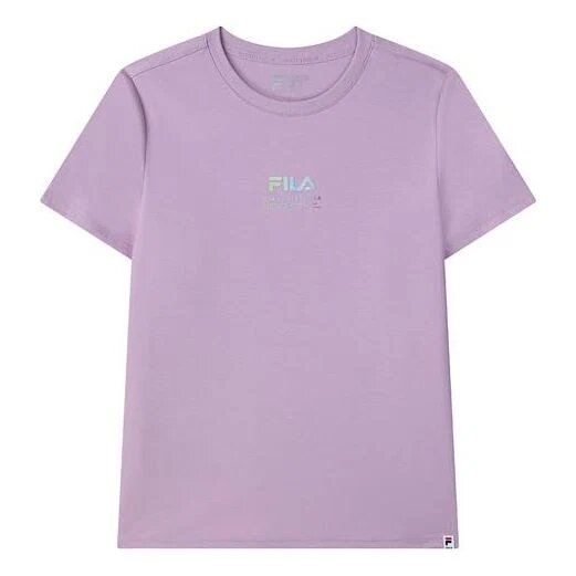 Logo Printing Casual Sports Short Sleeve Purple