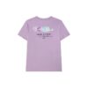 Logo Printing Casual Sports Short Sleeve Purple