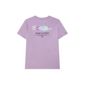 Logo Printing Casual Sports Short Sleeve Purple