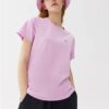 Logo Printing Casual Sports Short Sleeve Purple