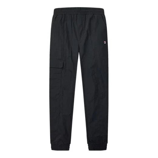 Logo Side Woven Sports Pants Blue