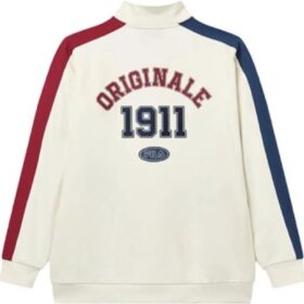 Logo Stylish Casual Pullover Sweatshirt “White Multi-Color”