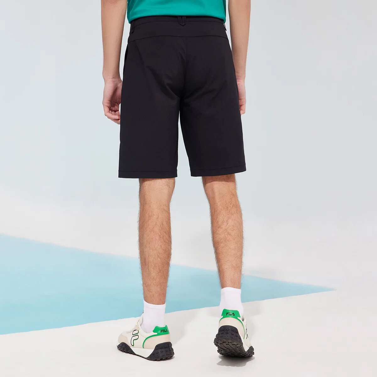 Loose Breathable Casual Woven Shorts Black