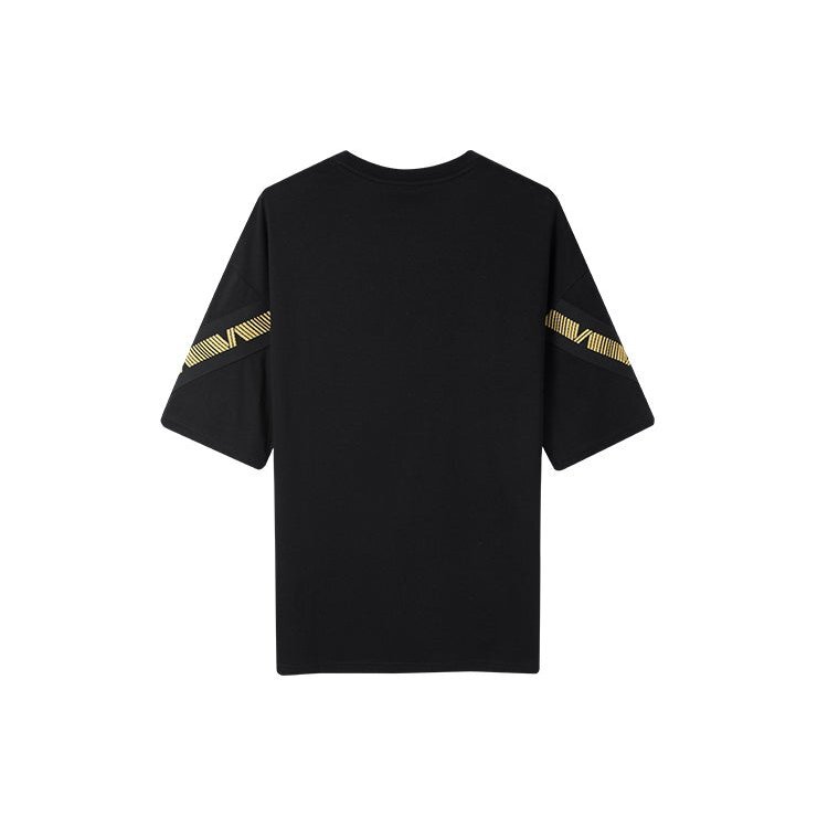 Loose Short Sleeve Couple Style Black