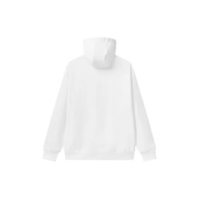 Loose Sports Pullover hooded Long Sleeves White