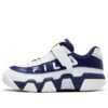 Low-Top Basketball Shoes "White Navy"