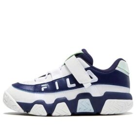 Low-Top Basketball Shoes "White Navy"