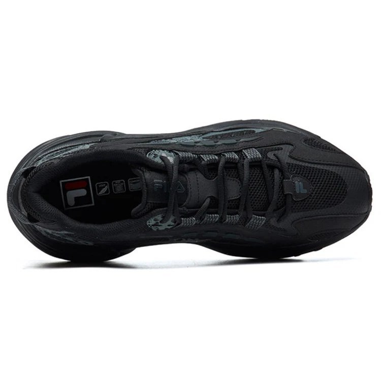 Low-Top Running Shoes Leopard Print Black