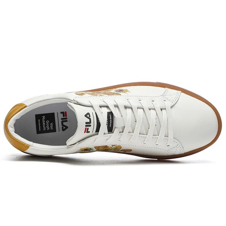 Low-Top Sneakers White/Coffee