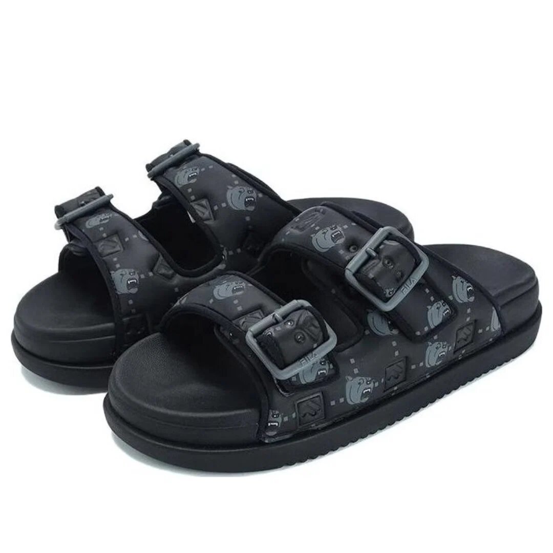 Lucia Sandals "Black Teal"