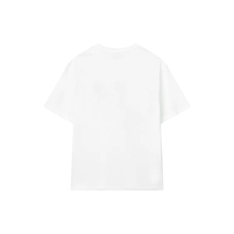 Men"s FILA x Pepe Shimada Crossover Casual Breathable Printing Sports Short Sleeve White T-Shirt