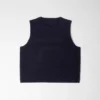 Midnight Blue Cropped Knit Vest