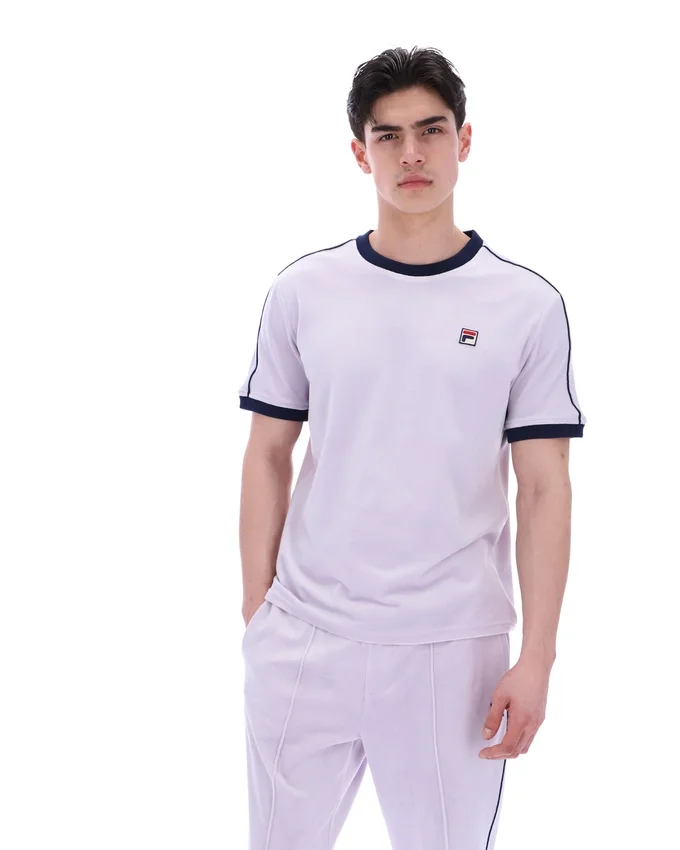 Misty Lilac Basilio Velour Tee