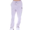 Misty Lilac Fio Velour Straight-Leg Jogger