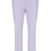 Misty Lilac Fio Velour Straight-Leg Jogger