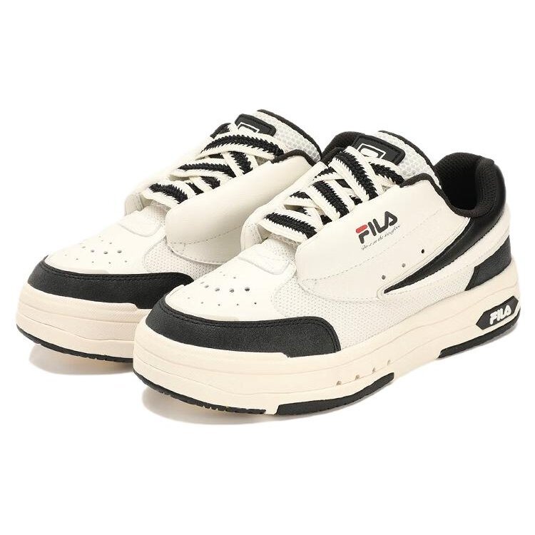 Mix Low Skate Shoes "Cream White Black"