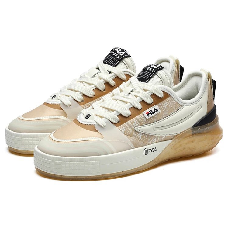 Mixa Retro Casual Skateboarding Shoes Cream Yellow