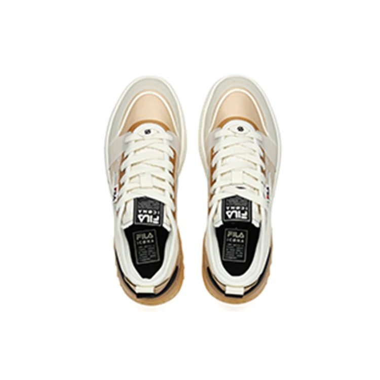 Mixa Retro Casual Skateboarding Shoes Cream Yellow