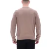 Mocha Meringue Ferguson Open Knit Pointelle Panel Track Top