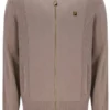 Mocha Meringue Ferguson Open Knit Pointelle Panel Track Top