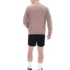 Mocha Meringue Ferguson Open Knit Pointelle Panel Track Top
