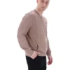 Mocha Meringue Ferguson Open Knit Pointelle Panel Track Top