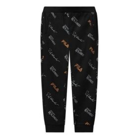 Monogrammed Knitted Casual Trousers For Men Black
