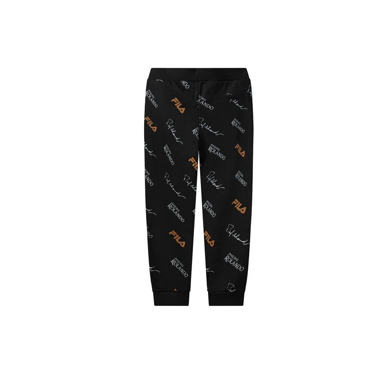 Monogrammed Knitted Casual Trousers For Men Black