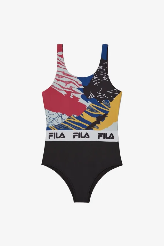 Multi Allover Print Bodysuit
