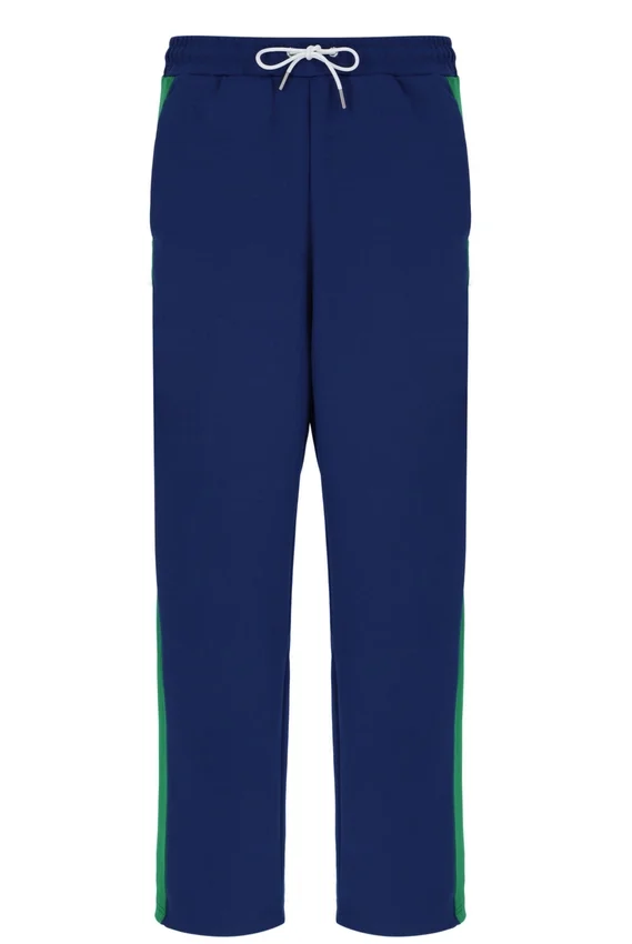 Navy Ventisei Straight Leg Trousers
