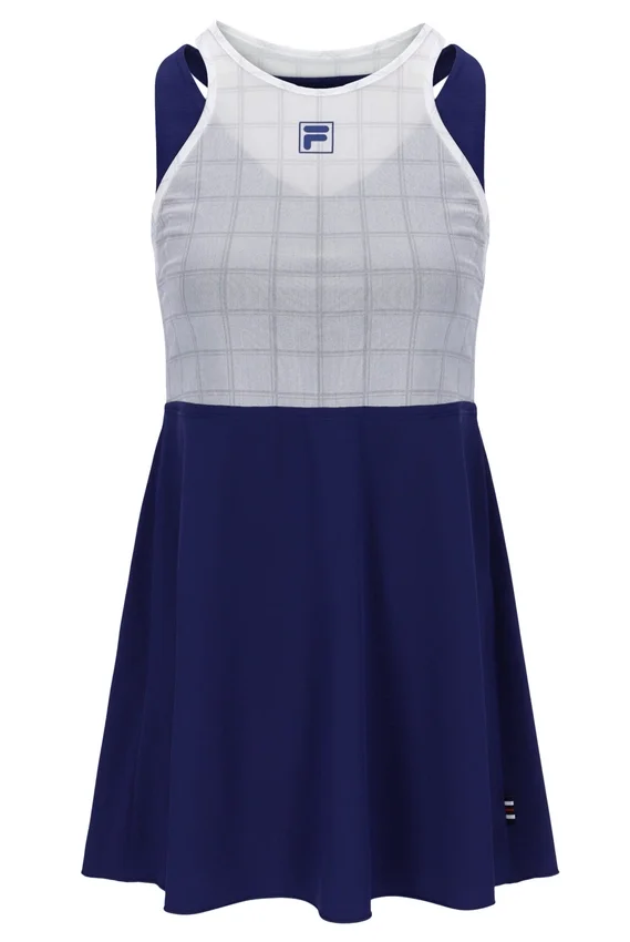 Navy Women’s Mesh Jersey Dress with Inner Shorts