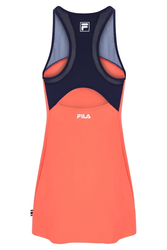 Neon Orange Women’s Jersey Dress with Inner Shorts
